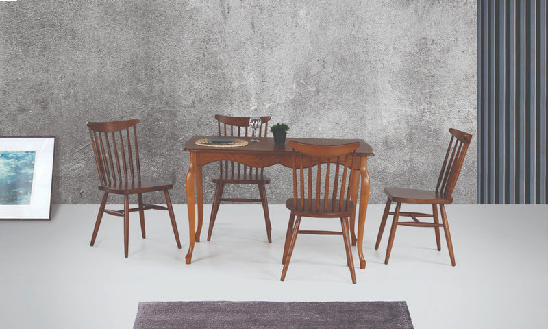 Loft Walnut Table Set (with Swallow Chair)