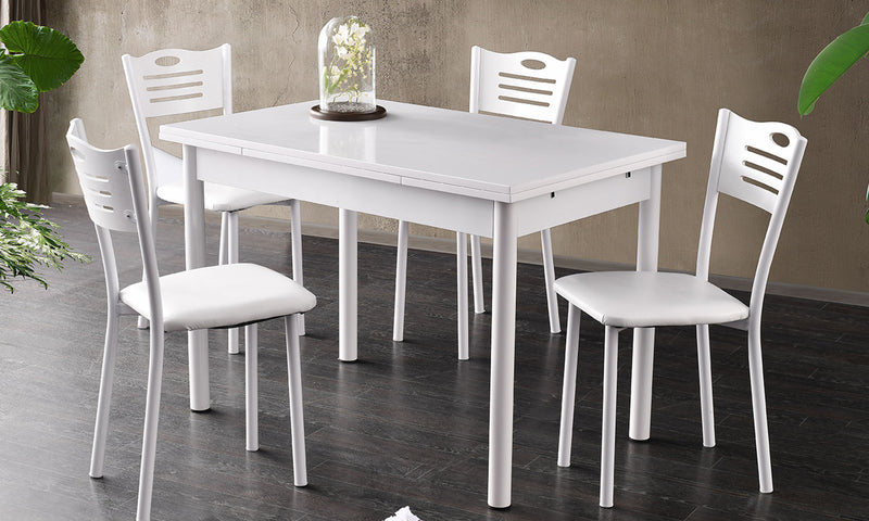 Violet Extendable White Table