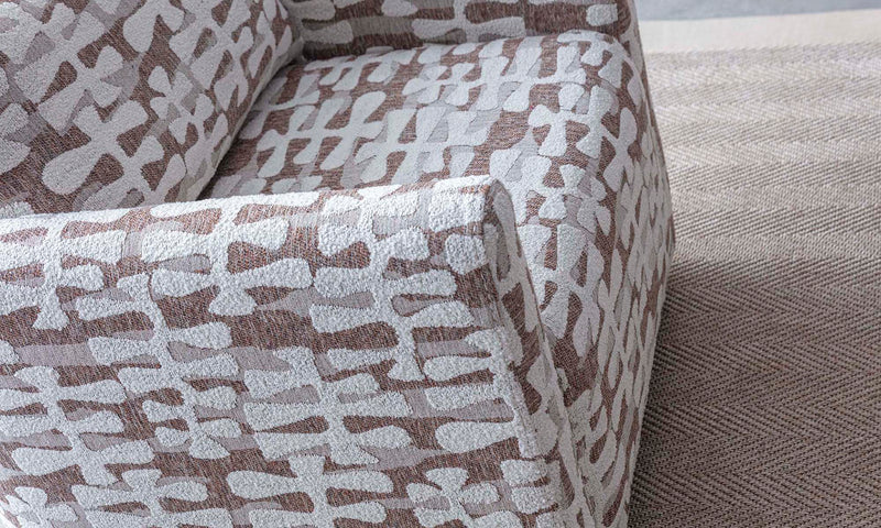 Colin Patterned Swivel Armchair