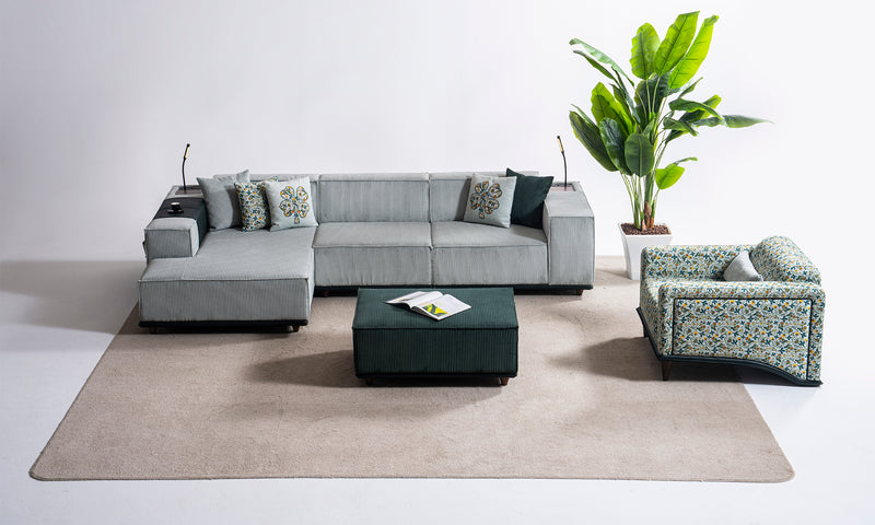 Noya Modern Corner Sofa Set