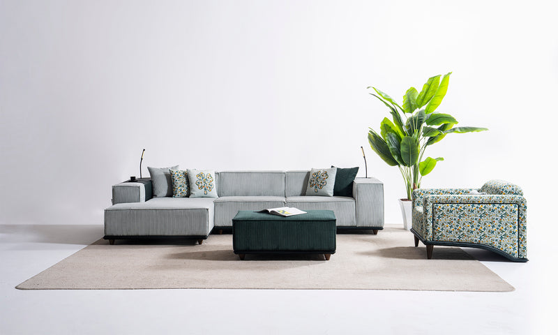 Noya Modern Corner Sofa Set