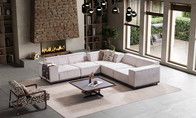 Noya Modern Corner Sofa Set