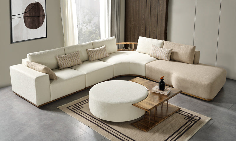 Leva Modern Corner Sofa Set