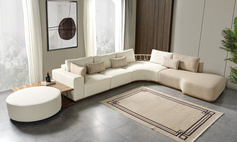 Leva Modern Corner Sofa Set