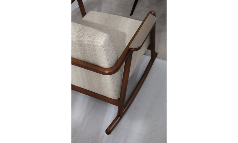 Skland Wooden Rocking Armchair