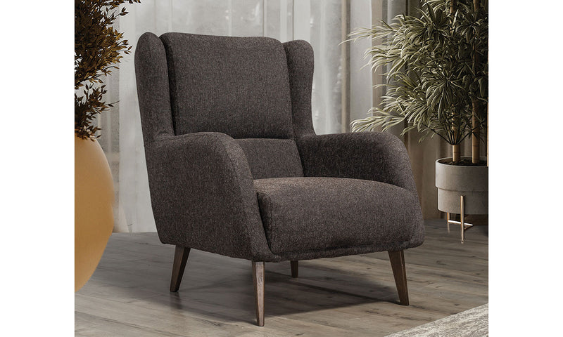 Loren Wooden Leg Armchair