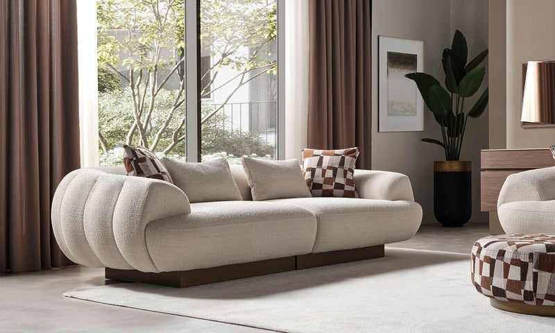 Fluffy Modern Sofa Set