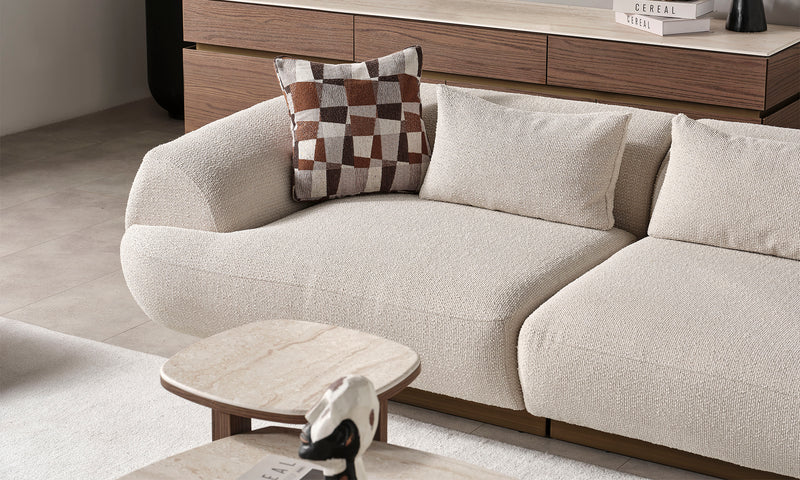 Fluffy Modern Sofa Set