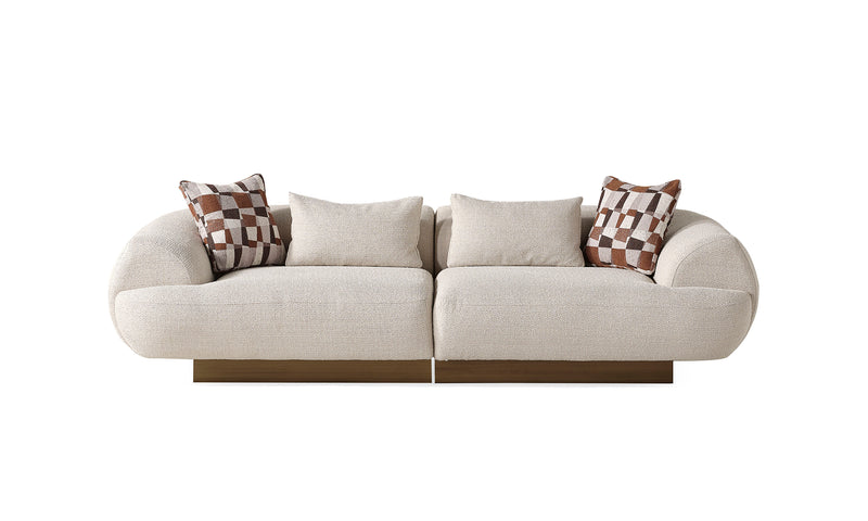 Fluffy Modern Sofa Set