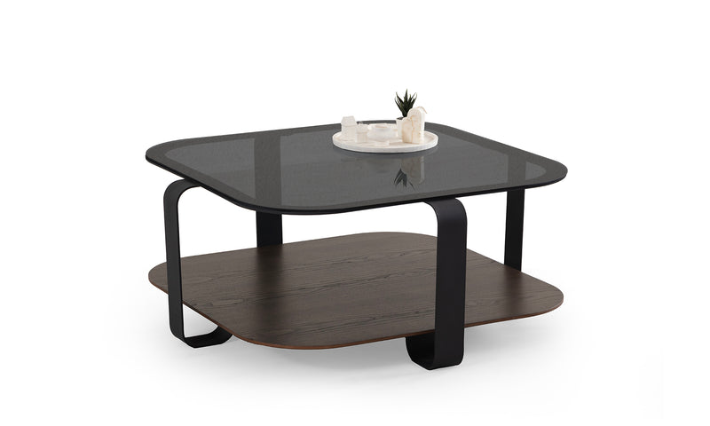 Rota Black Square Coffee Table