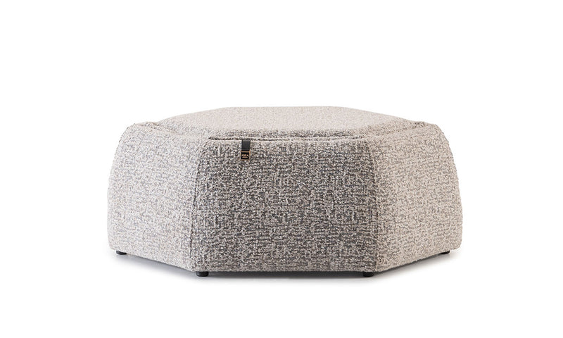 Arlen 80cm Hexagon Pouffe