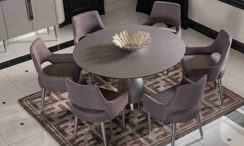 Astana Modern Dining Room Set (Grey)