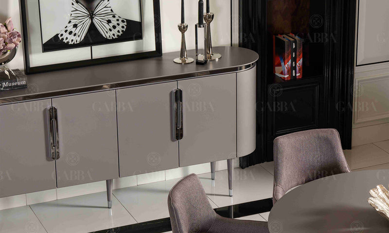 Astana Modern Dining Room Set (Grey)