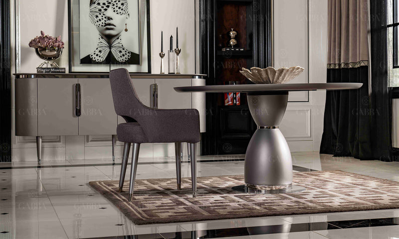 Astana Modern Dining Room Set (Grey)