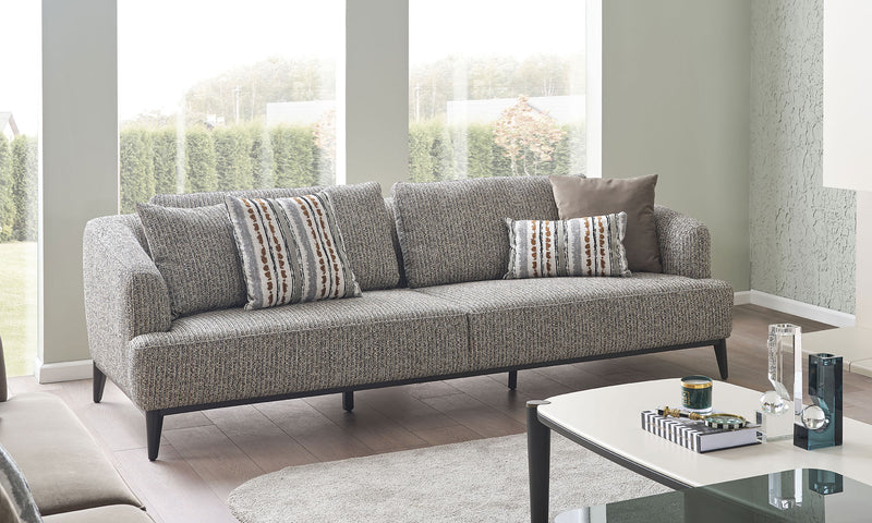 Ottawa Patterned Three-Seat Sofa