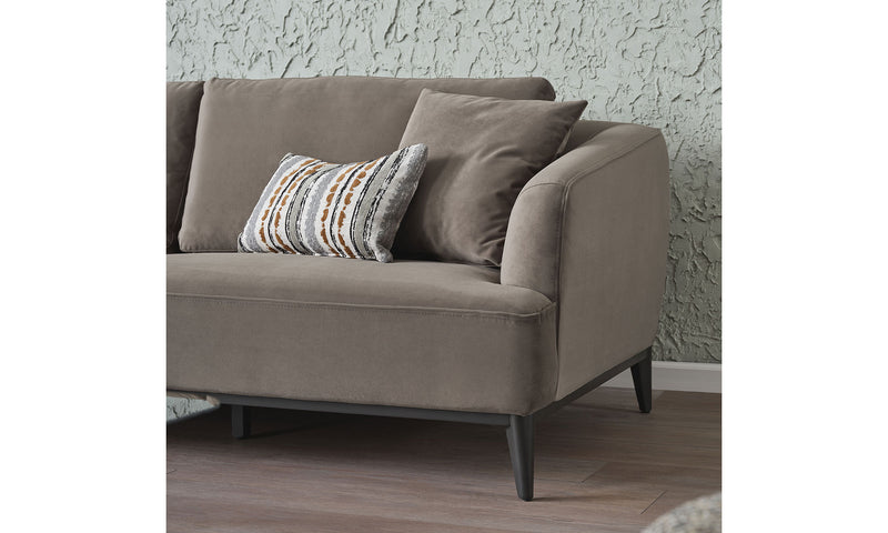 Ottawa Flat Three-Seat Sofa