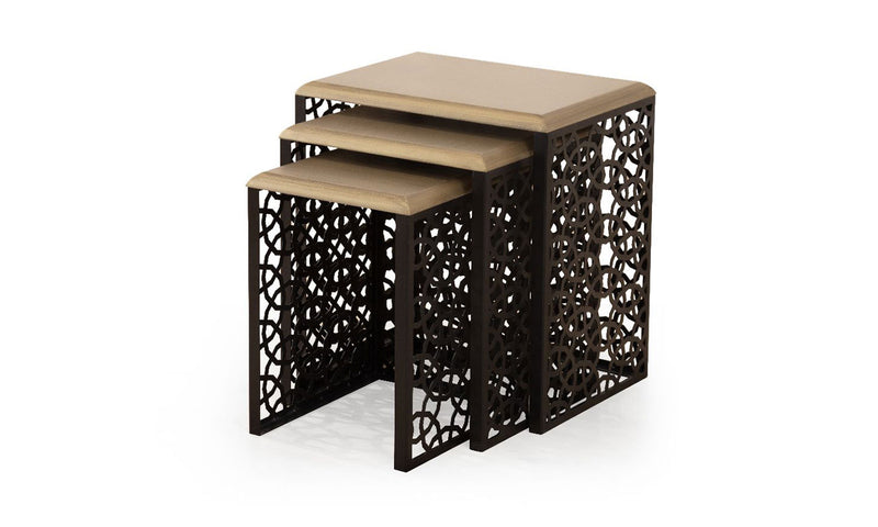 Netha Nesting Table (Brass)