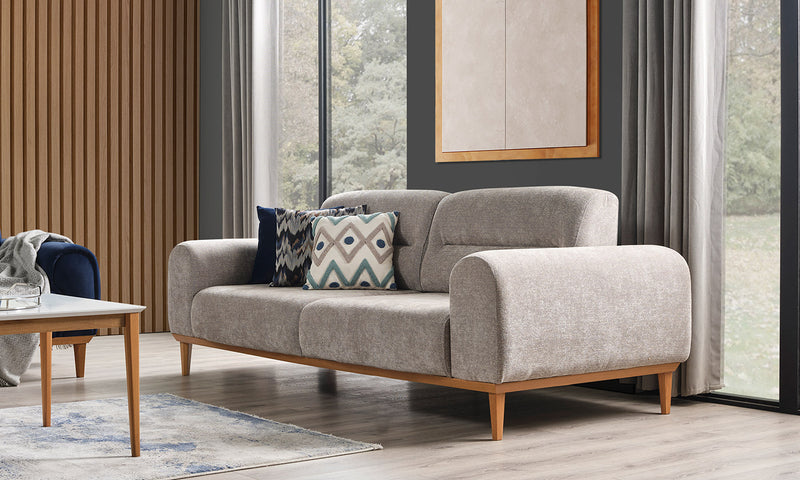 Faro Gray Three-Piece Sofa